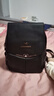 袋鼠真皮雙肩背包女士2024七夕大容量軟皮多用質(zhì)感中年女包旅行包 黑色 曬單實(shí)拍圖
