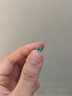炙真銀樓990純足銀耳釘女簡約潮流氣質(zhì)養(yǎng)耳小眾綠松石2024耳骨釘小巧耳飾 綠松石耳釘（直徑5mm） 曬單實拍圖