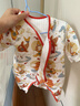 漢宮優(yōu)品新生嬰兒衣服秋冬季夾絲哈衣中國風(fēng)滿(mǎn)月服周歲新年禮服寶 魚(yú)燈迎春 59cm 曬單實(shí)拍圖