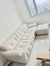 顧家家居（KUKA）政府補貼布藝沙發(fā)客廳2025新款現代極簡(jiǎn)風(fēng)直排奶油風(fēng)貓抓爪布2602 象牙色丨2.8m丨海綿+乳膠+太空棉 俄羅斯實(shí)木框架 曬單實(shí)拍圖