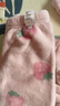戴維貝拉（DAVE＆BELLA）保暖兒童睡衣兩件套女寶寶衣服冬季加厚秋冬幼兒服裝女童家居服 草莓印花 90 cm（建議身高80-90cm） 曬單實拍圖