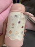 帕提拉可愛(ài)便攜女生保溫杯直飲高顏值ins隨身杯學(xué)生防摔卡通保冷保熱 粉蘋(píng)果保溫直杯500ml【狗狗派對】 單杯【含杯墊】 曬單實(shí)拍圖