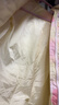 Classic Teddy兒童羽絨服女童外套冬季款中大童保暖加厚中長(cháng)款開(kāi)衫上衣 TD漸變花朵米白 130 101g 曬單實(shí)拍圖