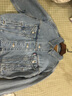 Levi's【商場同款】李維斯女士時尚短款牛仔夾克A9155 牛仔藍 M 曬單實拍圖
