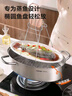蘇泊爾（SUPOR）304不銹鋼多用蒸魚(yú)鍋6.3L加深大容量可視鍋蓋明火電陶爐通用 曬單實(shí)拍圖