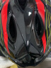 奥塞奇ot10自行车儿童头盔板板车护肩平衡车头盔一体成型安全帽防摔黑红 实拍图