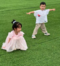 G.DUCKKIDS小黃鴨女童連衣裙冰雪奇緣愛(ài)莎公主裙兒童艾莎蓬蓬裙寶寶生日禮服 藍色【春秋款】 100 尺碼2~3歲【 90-100cm】 曬單實(shí)拍圖