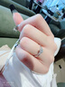 銀千惠999足銀莫桑鉆石情侶戒指一對鐘情久久對戒結(jié)婚七夕禮物送女友 情侶一對+七倉配送/當(dāng)次日達(dá) 真愛承諾定制聯(lián)系客服/520情人節(jié)禮物/配首飾證書 曬單實(shí)拍圖
