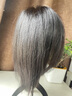 瑞貝卡（Rebecca）假發(fā)女全真人發(fā)假發(fā)片頭頂?shù)稳挚桵ONO網(wǎng)自由分縫遮白發(fā)補(bǔ)發(fā)片 中分劉海 深棕色 25cm 全手織工藝 曬單實(shí)拍圖