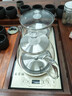 益茶福全自動(dòng)上水電熱水壺底部上水嵌入式茶臺功夫茶燒水壺飲水燒水一體機抽水玻璃煮茶壺保溫泡茶壺 SQ-008金色玻璃套裝 1L 曬單實(shí)拍圖