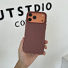 安柏?！究萍伎椢餁ぁ窟m用iphone17promax手機殼蘋(píng)果17promax新款保護套磁吸全包防摔編織同款高級感男女 【赭褐色】強磁吸附 |  旗艦級防摔 iPhone 17 Pro Max 曬單實(shí)拍圖