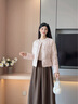 香影小香風(fēng)輕薄羽絨服女短款2025冬季新款小個(gè)子90白鴨絨粉色外套 銀牡丹色 S 曬單實(shí)拍圖