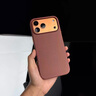 安柏?！究萍伎椢餁ぁ窟m用iphone17promax手機殼蘋(píng)果17promax新款保護套磁吸全包防摔編織同款高級感男女 【赭褐色】強磁吸附 |  旗艦級防摔 iPhone 17 Pro Max 曬單實(shí)拍圖