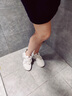 啄木鳥品牌網(wǎng)面運動老爹鞋女夏季新款內(nèi)增高鞋子學(xué)生百搭透氣厚底增高鞋 米色皮面 37 曬單實拍圖