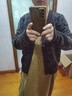 日著原創(chuàng)設(shè)計(jì)樹(shù)影空氣層提花針織開(kāi)衫2024秋秋季新款復(fù)古回潮外搭女 游離咖 L 曬單實(shí)拍圖