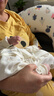babylove新生兒連體衣春季純棉嬰兒衣服0-6個月初生兒寶寶三角哈衣秋裝 曬單實拍圖
