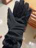 目丸騎行手套女士冬季保暖韓版可愛(ài)觸屏電動(dòng)車(chē)戶(hù)外防寒防水加絨棉手套 黑色蝴蝶結【加絨防水】 曬單實(shí)拍圖