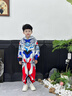 ULTRAMAN奧特曼衣服男童加絨加厚發(fā)光冬裝兒童賽羅男孩冬季套裝蜘蛛俠童裝 【澤塔】（發(fā)光眼鏡胸燈） 120 【建議身高110-120cm】 曬單實(shí)拍圖