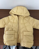 戴維貝拉（DAVE＆BELLA）兒童羽絨服加厚女童衣服連帽寶寶上衣小童服裝秋冬新款幼兒外衣 黃色【現貨】 100 cm（建議身高90-100cm） 曬單實(shí)拍圖