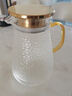 青蘋(píng)果涼水壺玻璃耐高溫家用大容量冷水壺泡茶壺涼水杯套裝防摔開(kāi)水瓶 錘紋嘟嘟壺1.8L 曬單實(shí)拍圖