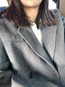 GARNUO灰色雙面羊毛大衣女中長(cháng)款2025秋冬新款小個(gè)子高級感加厚毛呢外套 灰色 M 【101-115斤】 曬單實(shí)拍圖