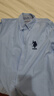 U.S. POLO ASSN.襯衫男夏季商務(wù)休閑襯衣百搭棉襯衫上衣男裝外套父親節 藍色 XL 曬單實(shí)拍圖