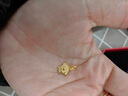 周大福狗年生肖光沙愛(ài)心小狗足金黃金吊墜(工費:160計價(jià))EOF691 足金 約1.35g 曬單實(shí)拍圖