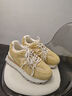 達芙妮黃色芭蕾德訓鞋女秋冬厚底松糕阿鞋子甘小個(gè)子高級感老爹鞋 黃色 36 曬單實(shí)拍圖