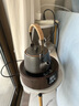 唯古陶瓷燒水壺黑陶煮茶壺提梁養生壺大號單個(gè)家用電陶爐碳爐明火戶(hù)外 銀黑z頂壺（900ml） 曬單實(shí)拍圖