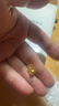 周大生黃金吊墜足金999葫蘆掛墜配頸繩古韻福祿吉祥福運送女友生日禮物 黃金葫蘆吊墜-【配頸繩,絨布袋包裝】 中版-5.02g 曬單實(shí)拍圖
