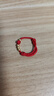 中國黃金（CHINA GOLD）黃金戒指男女款足金一生一世轉運珠情侶對戒指環(huán)情人節禮物送愛(ài)人 一生一世轉運珠戒指【紅繩】約0.08g 曬單實(shí)拍圖