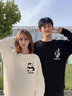 MDlila【兩件】熊貓情侶裝衛衣春秋季2025年新款網(wǎng)紅小眾男女外套裝衣服 白色男款+白色女款 薄款 L 男+女S 曬單實(shí)拍圖
