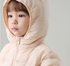 papa爬爬秋冬季新品兒童羽絨服輕薄男女童蓄熱耳朵羽絨衣外套 藍(lán)色-兒童 110 cm 曬單實(shí)拍圖
