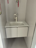 心海伽藍(lán)（SHKL） 奶白色機(jī)械臂水龍頭衛(wèi)生間洗臉洗手盆冷熱面盆氣泡水龍頭111255 機(jī)械臂面盆單龍頭(奶白色) 曬單實(shí)拍圖