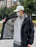 花花公子（PLAYBOY）棉服男冬季加絨加厚外套男士寬松休閑棉衣潮流上衣服羽面包絨服 白色 XL 推薦【130-150斤】 曬單實(shí)拍圖