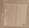 FSL佛山照明 開關(guān)插座面板一開單控五孔86型A8白暗裝電腦空調(diào)插 二開雙控開關(guān) 曬單實(shí)拍圖