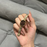 飛亞達（FIYTA）【復古小金表】傾城女士手表石英手鏈女表品牌情人節(jié)禮物送女生 【金光禮盒】深棕 曬單實拍圖