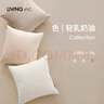 LIVING INC奶油天鵝絨 米白色北歐風(fēng)抱枕簡(jiǎn)約客廳沙發(fā)靠枕墊床上辦公室抱枕 奶油白 45x45cm(不含芯枕套) 曬單實(shí)拍圖