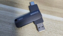 毕亚兹（BIAZE）128GB Type-C USB3.2 U盘 UP-05 深空灰 OTG双接口U盘 车载手机外接电脑高速存储优盘 实拍图