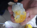 可玉可求 翡翠玉貔貅吊墜 男士淡紫色貔貅玉墜 玉石掛件 曬單實(shí)拍圖