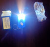 俱競陽(yáng)LED鑰匙扣手電筒太陽(yáng)能充電便攜家用戶(hù)外學(xué)生應急白光紫光驗鈔燈 藍色（白光+紫光） 曬單實(shí)拍圖