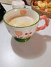 肆月陶瓷馬克杯大容量早餐杯高顏值水杯兒童牛奶杯燕麥杯子家居館 綠色郁金香 1個(gè)丨尺寸見(jiàn)第二張圖 曬單實(shí)拍圖