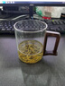 GIOIO玻璃杯綠茶杯日式泡茶杯帶把手喝茶杯耐高溫辦公室喝水防燙木把杯 木棠杯*1(加厚耐熱) 350ml 曬單實(shí)拍圖