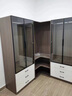 媿魅 轉角衣柜組合大衣櫥輕奢對開(kāi)門(mén)L型U型全屋定制步入式衣帽間轉角玻璃門(mén)衣柜 橡木色轉角柜 2門(mén)  整裝 曬單實(shí)拍圖