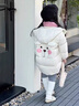 G.DUCKKIDS童裝女童外套冬季2025新款兒童羽絨服中長(cháng)款白鴨絨保暖寶寶衣服 玫紅色 130 尺碼7~8歲【120-130cm】 曬單實(shí)拍圖