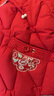 皮爾卡丹（pierre cardin）新中式羽絨棉服女短款立領(lǐng)繡花棉衣韓版顯瘦時(shí)尚保暖棉襖潮冬季 紅色 3XL 115-130斤 曬單實(shí)拍圖