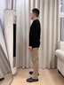 鑫羅圣保加絨加厚圓領(lǐng)毛衣針織衫打底衫男士秋冬裝韓版保暖帥氣內(nèi)搭T1/2件 【兩件裝】258黑色+258深灰 加絨 XL 130-150斤 曬單實拍圖