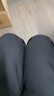 Canelin Kiskha香港2025年春夏款高級感休閑褲男款修身直筒商務(wù)百搭抗皺西裝褲男 175黑色 33 碼 曬單實(shí)拍圖