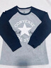 Converse匡威兒童t恤長(cháng)袖男童內搭打底衫女童上衣男童衣服純棉童裝長(cháng)袖T恤 巖嶺灰 160 /76 【建議身高152-158cm】 曬單實(shí)拍圖