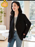 初申春秋西裝外套女時(shí)尚設計感單排扣氣質(zhì)休閑通勤小西裝S143F4365 曬單實(shí)拍圖